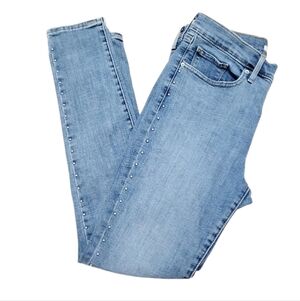 Levi’s 311 Shaping Skinny Jean Women Size 30x30 Light Wash Studded Sides Stretch